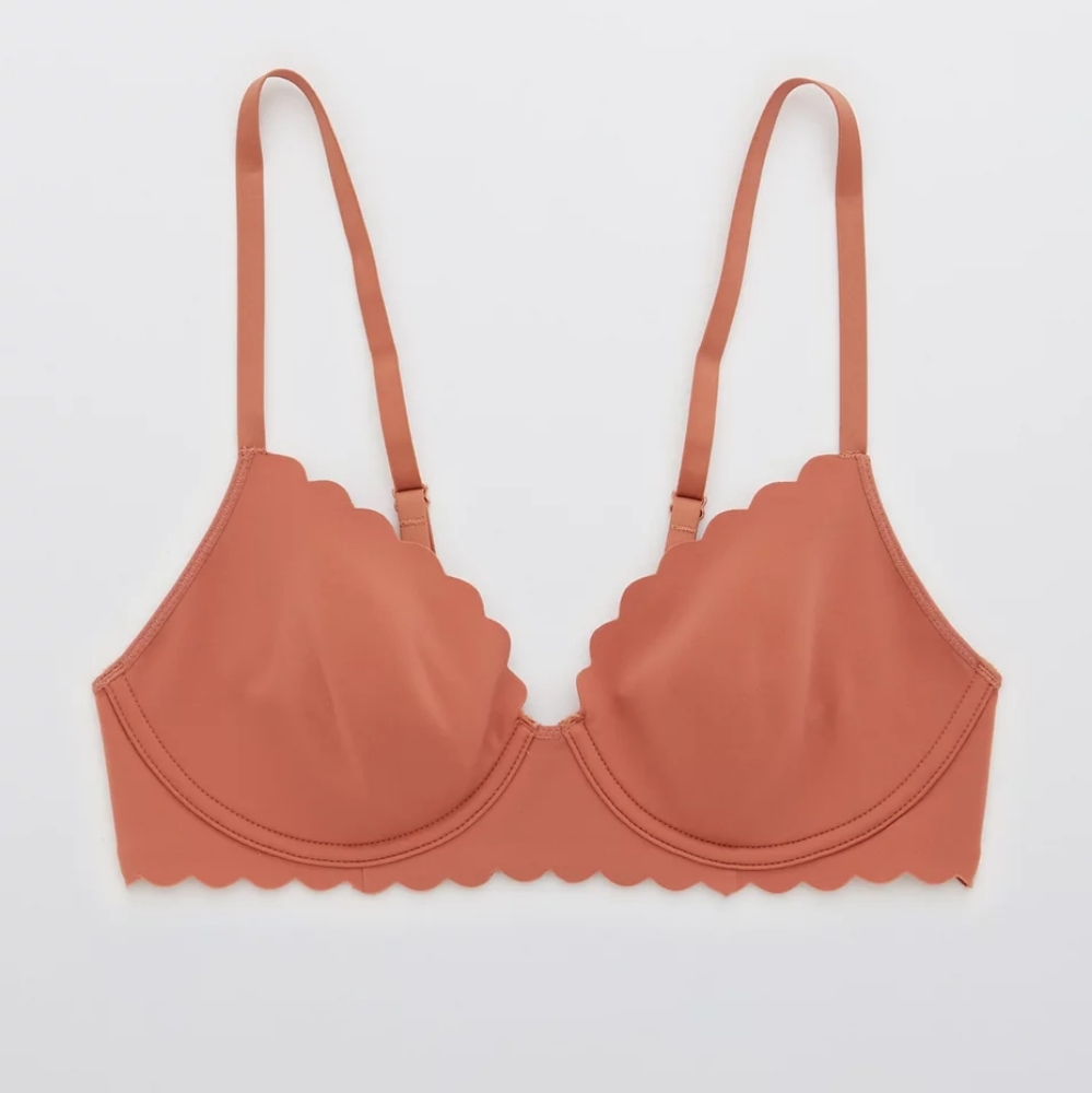 Aerie. Real Me Full Coverage Unlined Bra. Rust Colour. Size 34A.